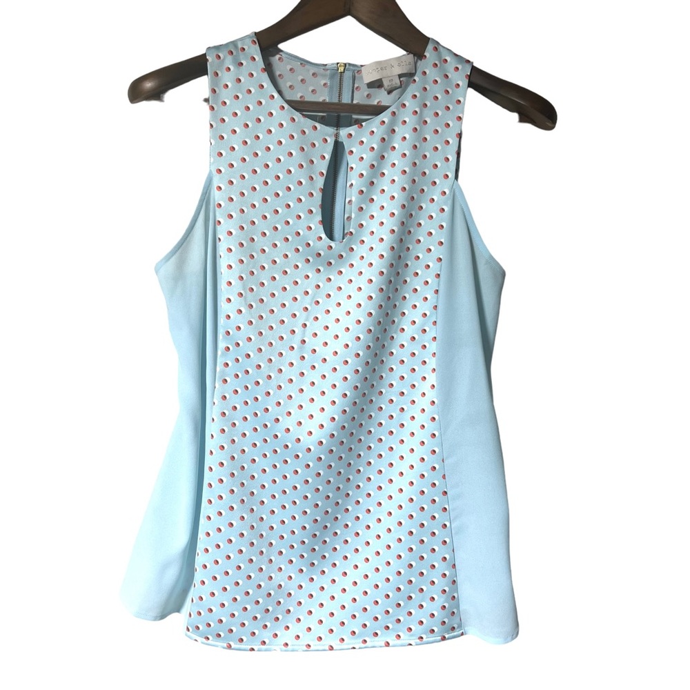 Cooper & Ella Sleeveless Silky Blouse Size M